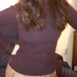 Stella McCartney wool turtleneck maroon sweater